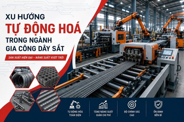 Xu hướng tự động hoá trong ngành gia công dây sắt